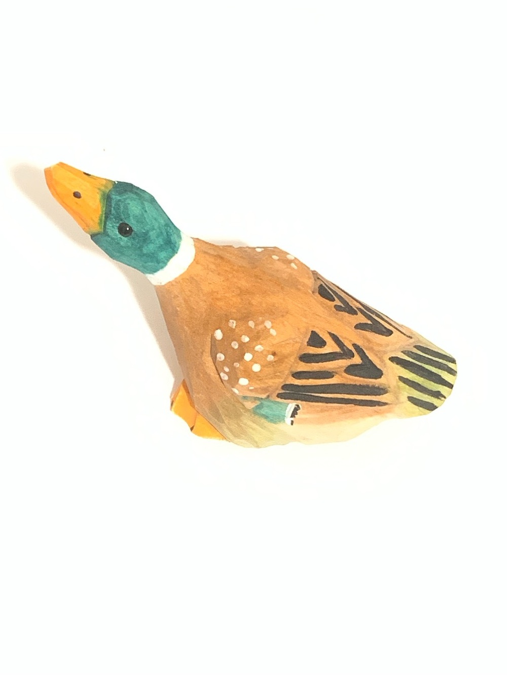 Wooden Hand Carved Mallard Duck